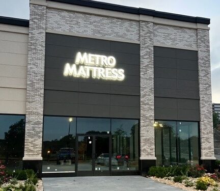 Metro Mattress Exterior Signage LED Shelton CT